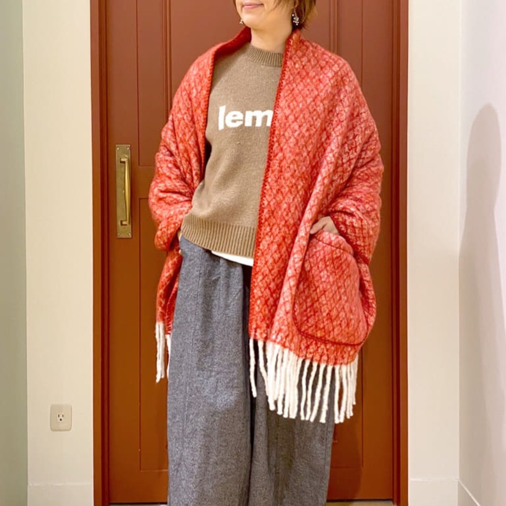 🇯🇵 Studio CLIP big scarf with pockets